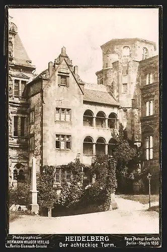 Foto-AK NPG Nr. 365: Heidelberg, Am achteckigen Turm