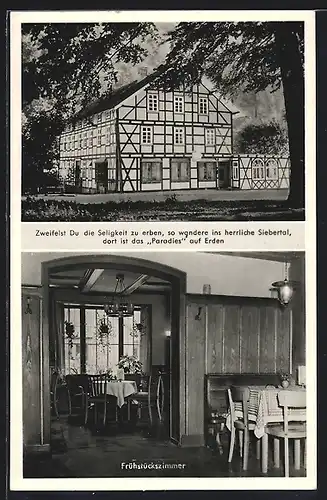 AK Herzberg / Harz, Hotel-Pension Zum Paradies