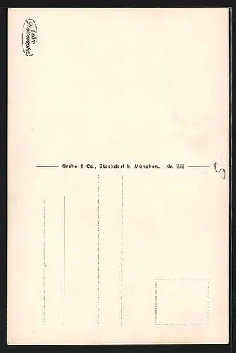 AK Starnberg, Gedenkkreuz König Ludwig II.