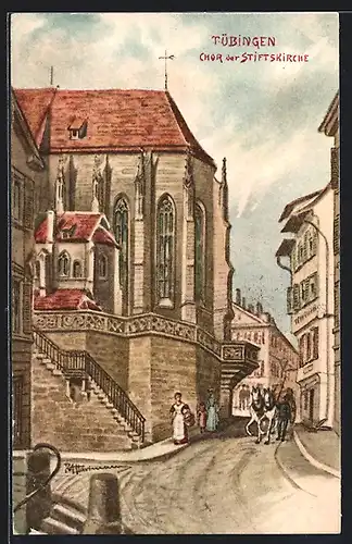 Künstler-AK Tübingen, Chor der Stiftskirche