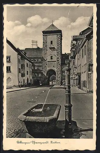 AK Villingen /Schwarzwald, Blick auf Riettor