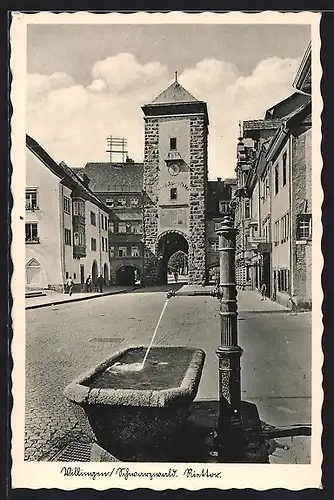 AK Villingen / Schwarzwald, Partie am Riettor