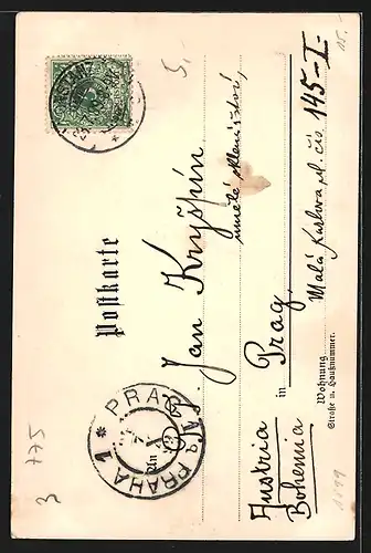 Künstler-AK C.Biese: Constanz, Ortspartie mit Kirche