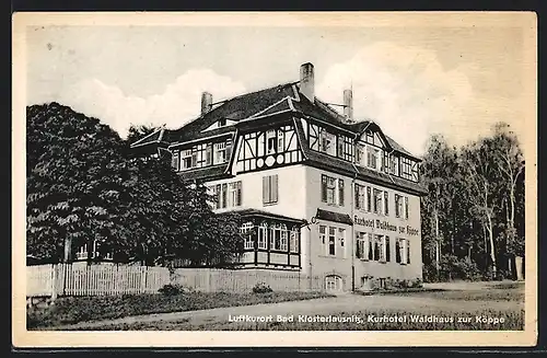 AK Bad Klosterlausnitz, Blick zum Kurhaus Waldhaus zur Köppe