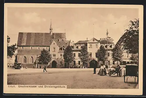 AK Erfurt, Ursulinenkloster u. Divisionsgebäude
