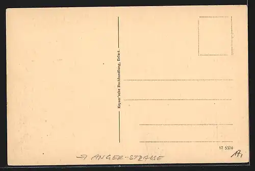 AK Erfurt, Ursulinenkloster u. Divisionsgebäude