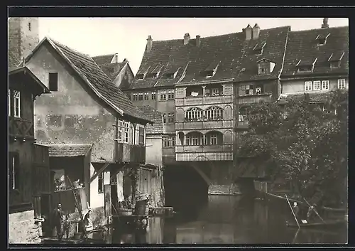 Foto-AK Erfurt, Am Dämmchen