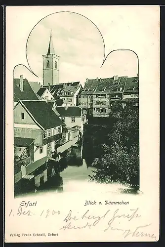 AK Erfurt, Blick vom Dämmchen