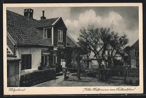 AK Helgoland, Ansicht der Villa Hoffmann von Fallersleben