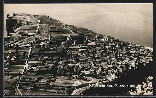 AK Helgoland, Fliegeraufnahme der Insel