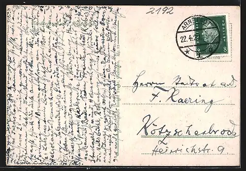 AK Insel Helgoland, Gesamtansicht aus der Vogelschau