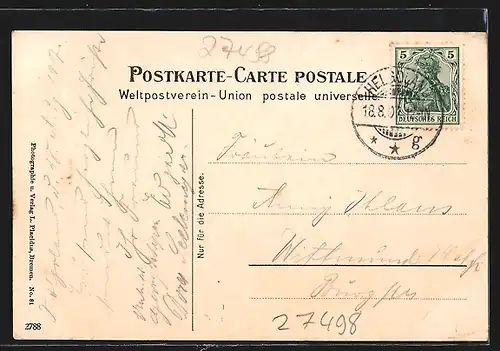 AK Insel Helgoland, Totalansicht von oben