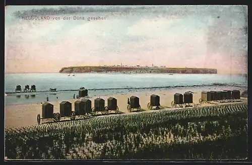 AK Insel Helgoland, Ansicht von der Düne aus