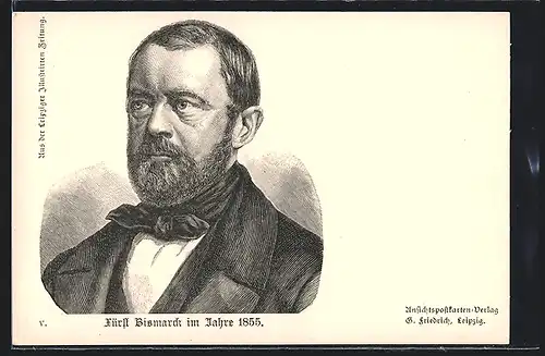 AK Fürst Bismarck im Jahre 1855