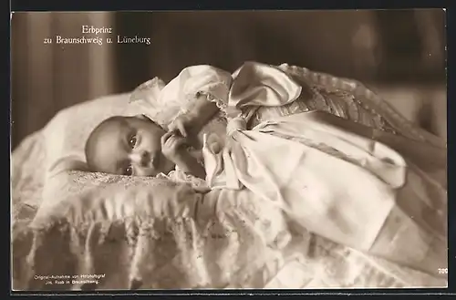 AK Babyfoto des Erbprinz von Braunschweig