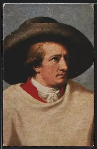 AK Porträtbild von Goethe mit Hut