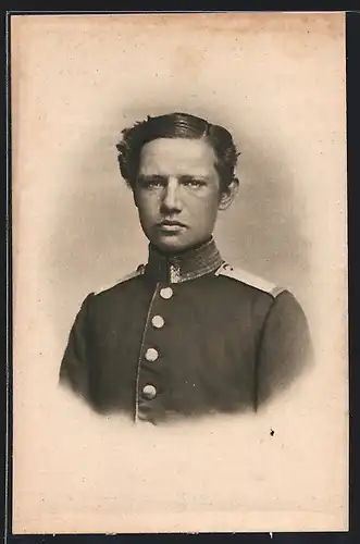 AK Junger Paul von Hindenburg als Kadetten-Selektaner 1865