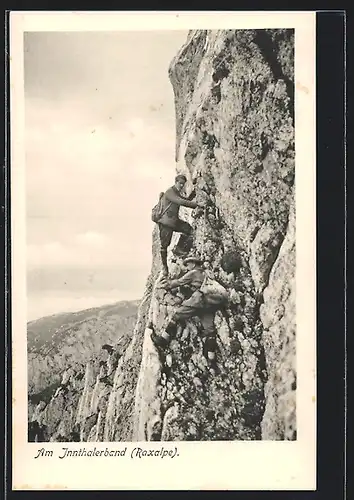 AK Raxalpe, Bergsteiger am Innthalerband