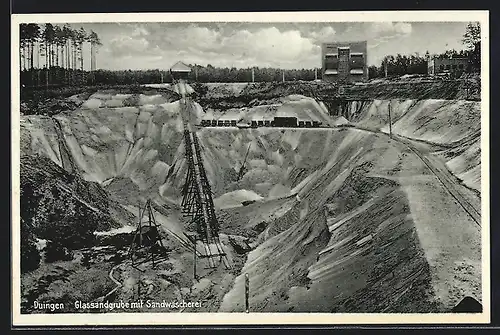 AK Duingen, Glassandgrube mit Sandwäscherei