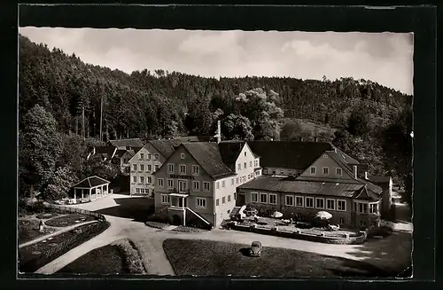 AK Bad Niedernau, Badhotel aus der Vogelschau