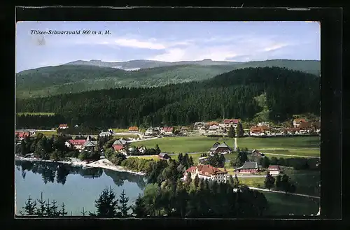 AK Titisee / Schwarzwald, Ortsansicht aus der Vogelschau