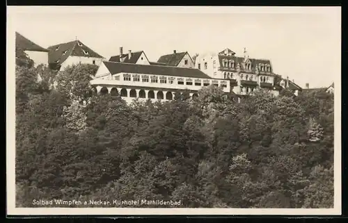 AK Wimpfen a. Neckar, unter dem Kurhotel Mathildenbad