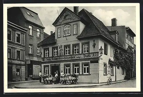 AK Eisenberg / Thür., Gasthaus zum Trompeterschlösschen