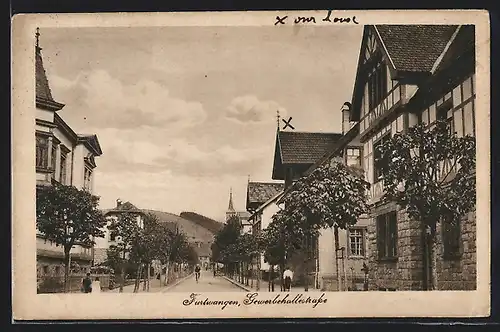 AK Furtwangen, Blick in die Gewerbehallestrasse