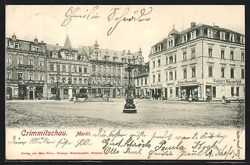 AK Crimmitschau, Markt