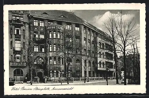 AK Berlin-Charlottenburg, Hotel-Pension Steinplatz, Uhlandstrasse 197