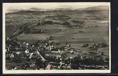 AK Durach, Ortsansicht vom Flugzeug aus gesehen