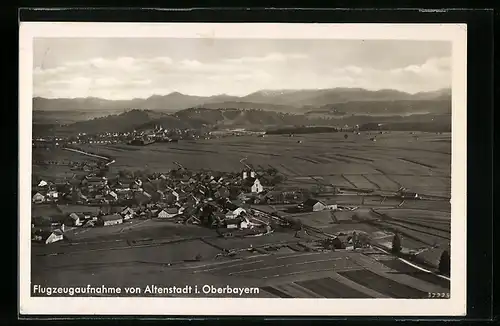 AK Altenstadt / Oberbayern, Gesamtansicht vom Flugzeug aus gesehen