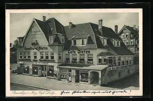 AK Braunlage im Harz, Cafè Dietze