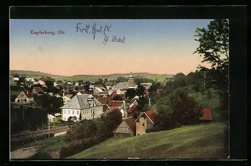 AK Kupferberg, Totalansicht aus der Vogelschau