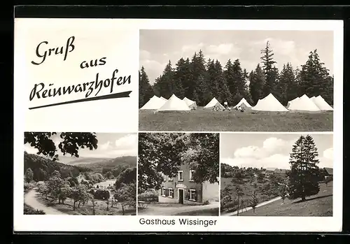 AK Reinwarzhofen, Grusskarte mit Ansicht vom Gasthaus Wissinger