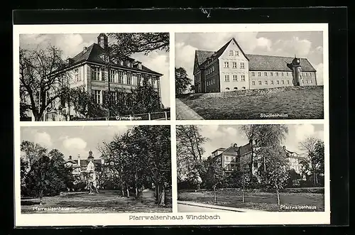 AK Windsbach, Pfarrwaisenhaus, Gymnasium und Studienheim