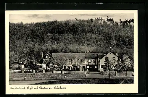 AK Bamberg, Neuländerhof, Cafe-Restaurant Scherbaum