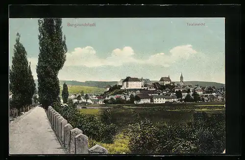 AK Burgkundstadt, Totalansicht