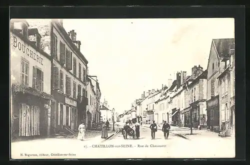 AK Chatillon-sur-Seine, Rue de Chaumont