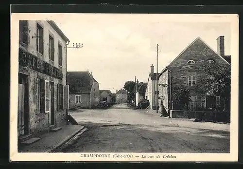 AK Champdotre, La Rue de Treclun