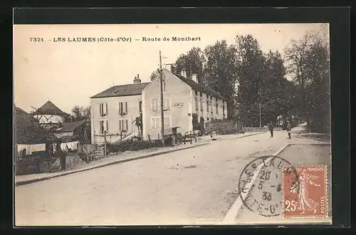AK Les Laumes, Route de Montbard