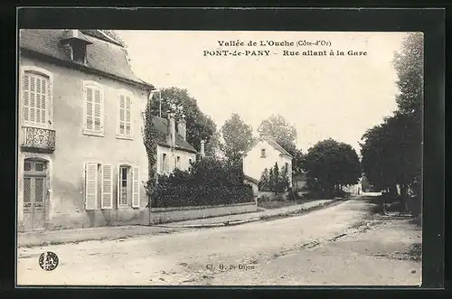AK Pont-de-Pany, Rue allant à la Gare