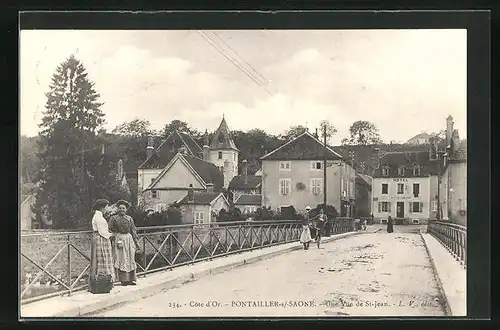 AK Pontailler-s-Saone, Une Vue de St-Jean