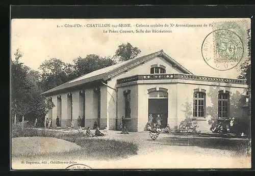 AK Chatillon-sur-Seine, Colonie Scolaire