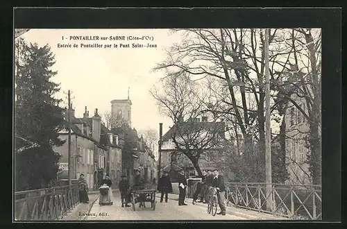 AK Pontailler-sur-Saone, Entrée de Pontailler par le Pont Saint-Jean