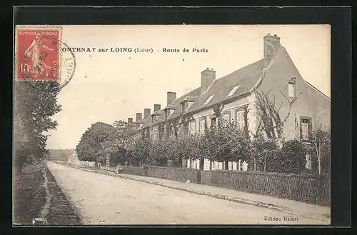 AK Fontenay-sur-Loing, Route de Paris