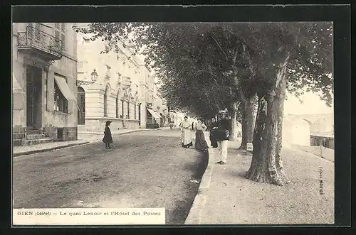 AK Gien, Le quai Lenoir et l`Hôtel des Postes