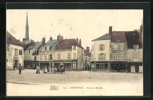 AK Pithiviers, Place du Marché