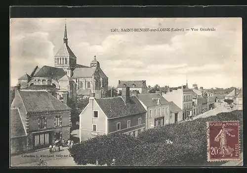 AK Saint-Benoit-sur-Loire, Vue Générale