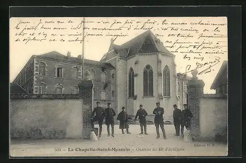 AK La Chapelle-Saint-Mesmin, Quartier du 45e d`Artillerie